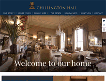 Tablet Screenshot of chillingtonhall.co.uk